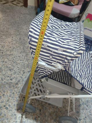 Antiguo carrito carro juguete para bebé años 80