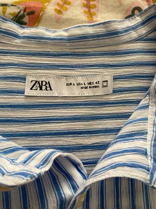 Camisa manga corta de Zara