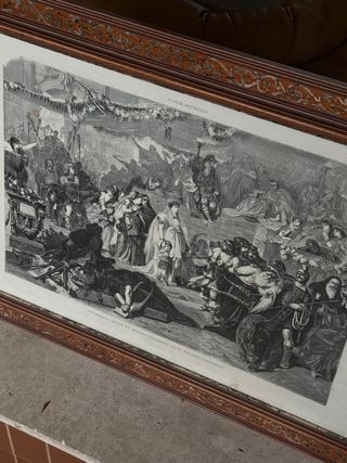 Dos grabados obras clásicas 70x52