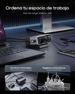 NUEVO - Estación Carga Múltiple 5 Puertos 300W