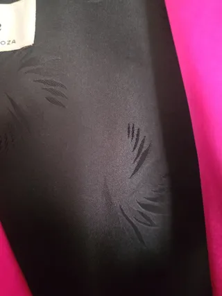 Chaqueta fiesta raso fucsia talla 40