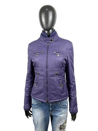 Giacca Fay Donna M Viola Biker Imbottita