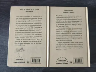 Libros Viaje al Centro de la Tierra y Frankenstein