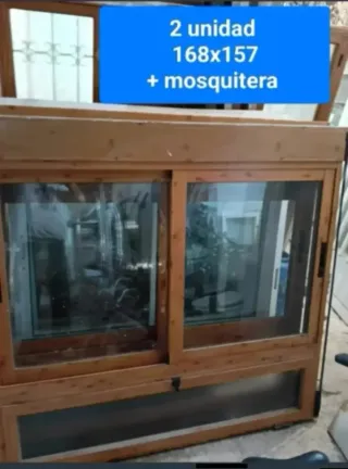 Ventanas aluminio 168x157 + mosquitera
