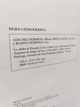 Libro La cátedra de economía civil y comercio de la real sociedad económica-aragonesa de amigos del país-tapa dura,