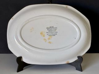 🇬🇧 Bandeja porcelana azul y blanca escena