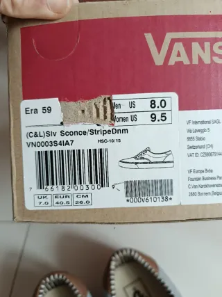 Vans Era 59 Grigio Marrone Denim