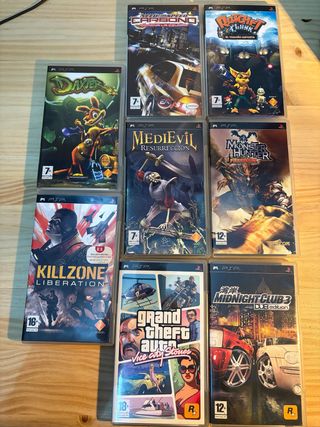 Lote 9 Juegos PSP: Killzone, Daxter, Ratchet & Cla