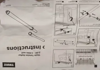 Barra Thule G2 central o lateral toldo antiviento