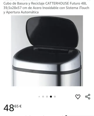 Cubo de Basura y Reciclaje CATTERHOUSE Futuro 48L