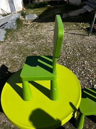 Mesa y 2 sillas infantiles IKEA