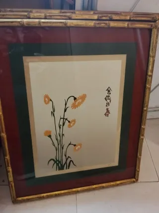 Quadri Vintage Bambù 53x44