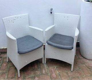 2 Sillones Jardín con cojines