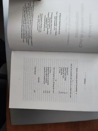 Curs de literatura catalana contemporània confe...