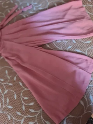 Mono falda pantalón Massimo Dutti rosa palo