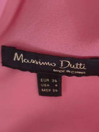 Mono falda pantalón Massimo Dutti rosa palo