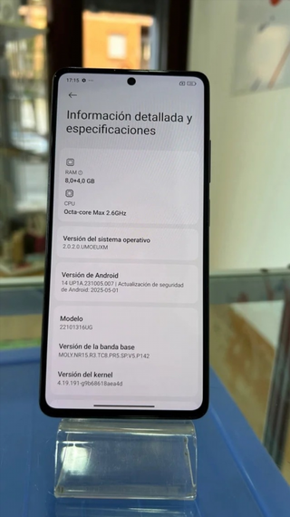 Xiaomi Redmi Note 12 Pro+ 5G 256GB Negro