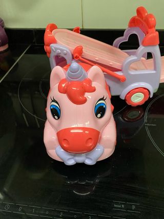 Camión Juguete Musical Unicornio Rosa