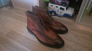 Botas de piel marrones talla 43