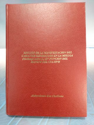 Estudio de la manifestación del carácter rizomatosao el la mielga (Medicago sativa L.) en función del manejo del cultivo _ Abderrahmen Ben Chaâbane.