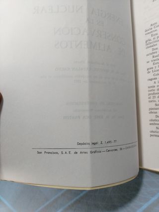 La Energía Nuclear en la conservación de alimentos _ Manuel Catalán Calvo.