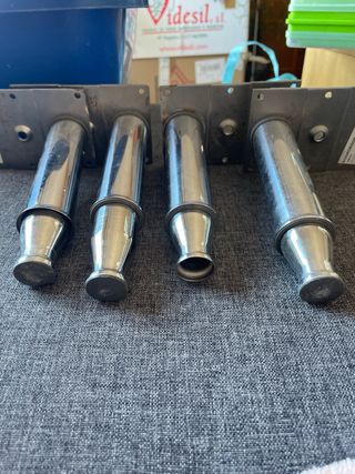 Patas IKEA Godmorgon Metal Plateadas (4uds)