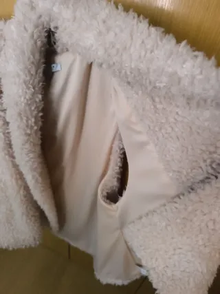 Chaleco borreguito rosa palo Talla L