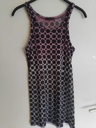 Camiseta Custo Barcelona Lunares Rosa y Negro