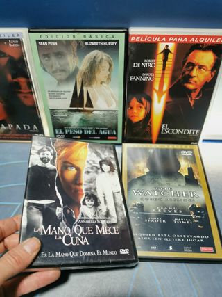 13 películas suspense, DVD, Testigo accidental, Sospechosos habituales, La mano que mece la cuna y mas