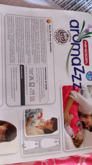 Saco dormir bebé Aromazz rosa