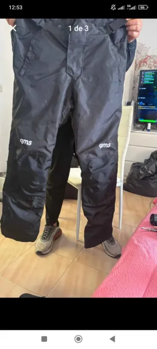 Pantalón Moto Negro Talla XXL