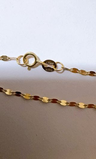 Collana con timone e rosa dei venti oro 18kt 750