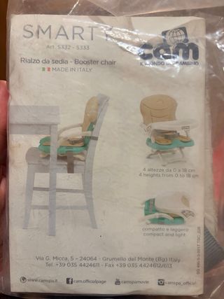 Trona portátil plegable CAM sin usar