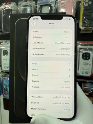 iPhone 12 Pro Max 128GB Azul perfecto estado