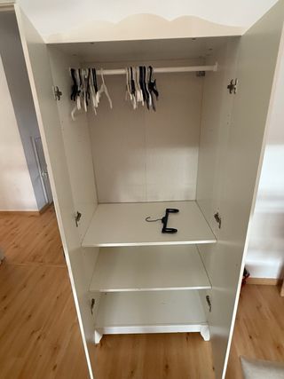 Armario infantil blanco madera