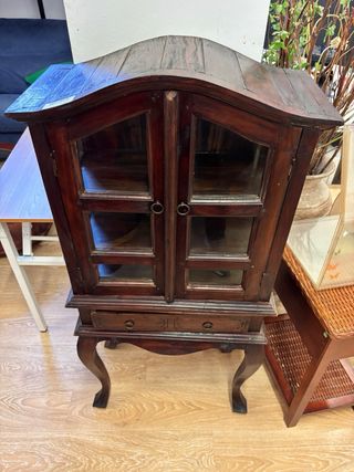 Vitrina Antigua Estilo Victoriano Inglés