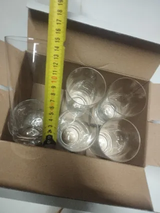 Set 6 Bicchieri grandi Krosno - Pure ! Nuovo!