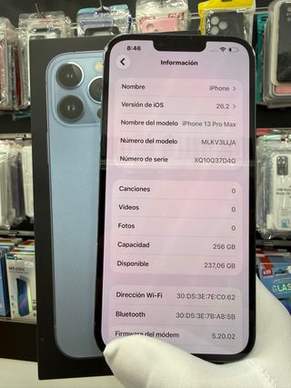 iPhone 13 Pro Max 256GB Azul perfecto estado libre