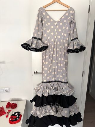 Vestido Flamenco Talla 36 + Complementos