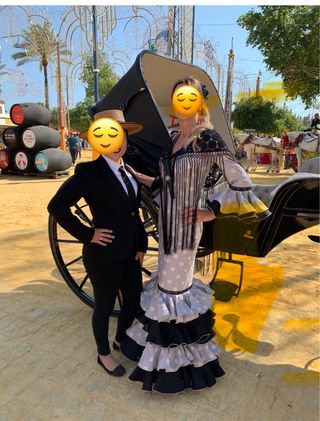 Vestido Flamenco Talla 36 + Complementos