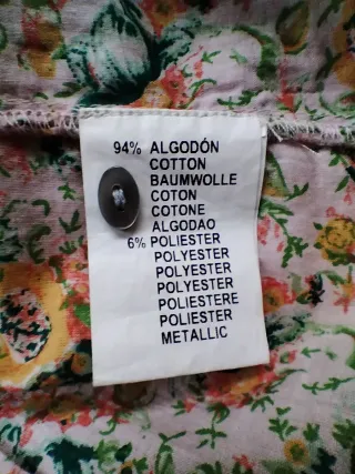 Camisa Custo Barcelona floral manga corta