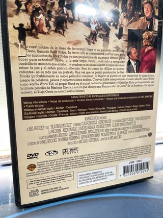 DVD, SILLAS DE MONTAR CALIENTES (MEL BROOKS). BLAZING SADDLES