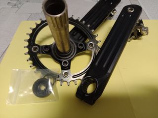 Bielas Rotor 3D Monoplato oval 34T + Pedales Xpedo