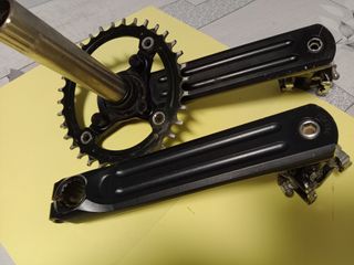 Bielas Rotor 3D Monoplato oval 34T + Pedales Xpedo