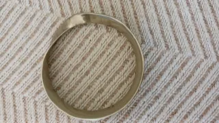 3 Brazaletes Aros Plateados