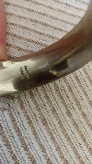 3 Brazaletes Aros Plateados