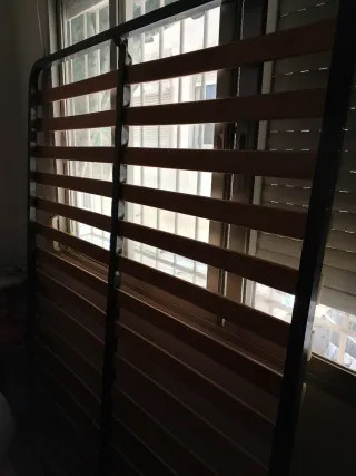 Somier Matrimonio Madera y Metal