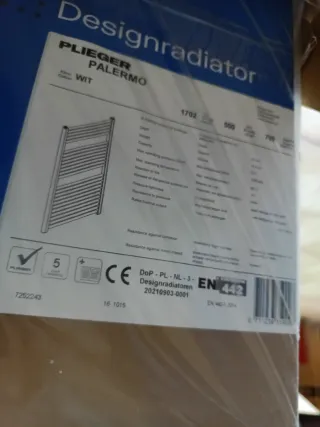 Toallero radiador Plieger Palermo Blanco