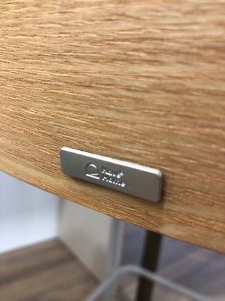 Taburetes de barra beige y madera (3 unidades)