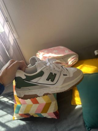 Zapatillas New Balance 550 Verde/Blanco